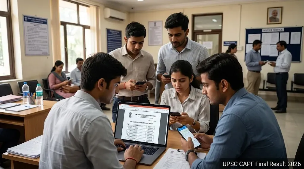 UPSC CAPF Final Result 2026 declared: Check merit list PDF