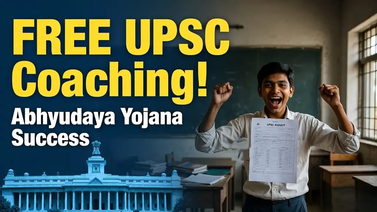 UP Government Free Coaching Scheme: Abhyudaya Yojana Students Achieve Top UPSC Ranks