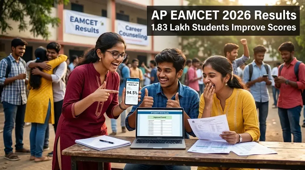 AP EAMCET 2026 Results Get Major Boost as Over 1.83 Lakh Students Improve Scores Through Supplementary Exams