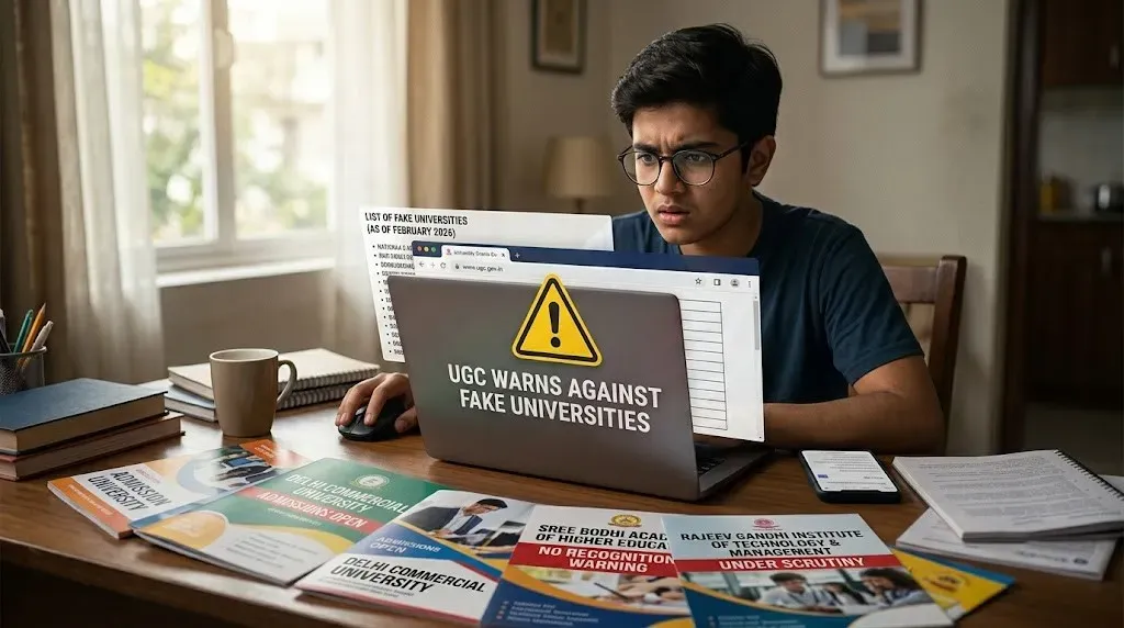 UGC Warns Students Against 32 Fake Universities as Centre Targets Misleading EdTech Ads and Invalid Degrees