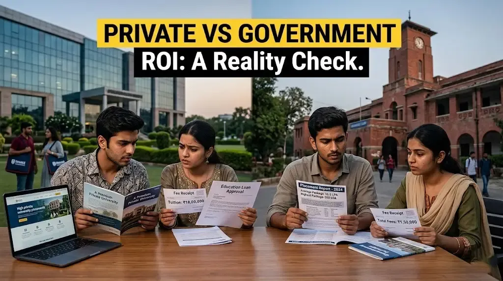 Private vs Government College ROI Analysis in India