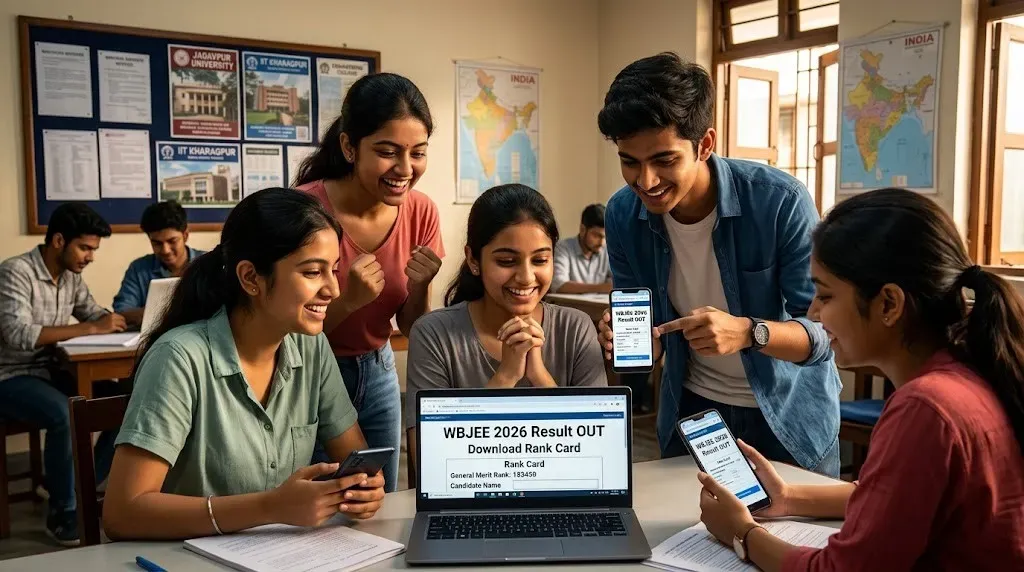 WBJEE 2026 results declared: Candidates can now check rank cards online