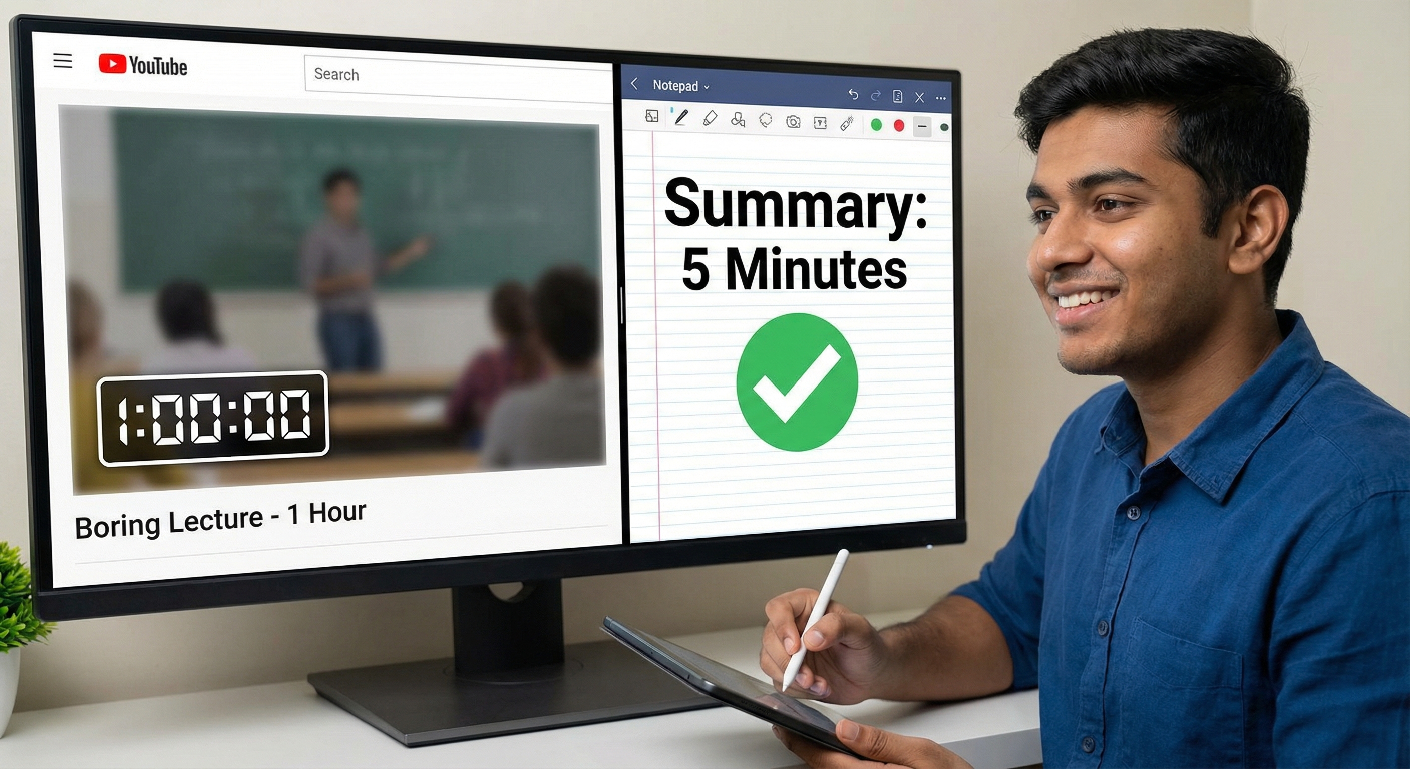 ⏱️ Save Time: How to Summarize Long YouTube Lectures in Seconds
