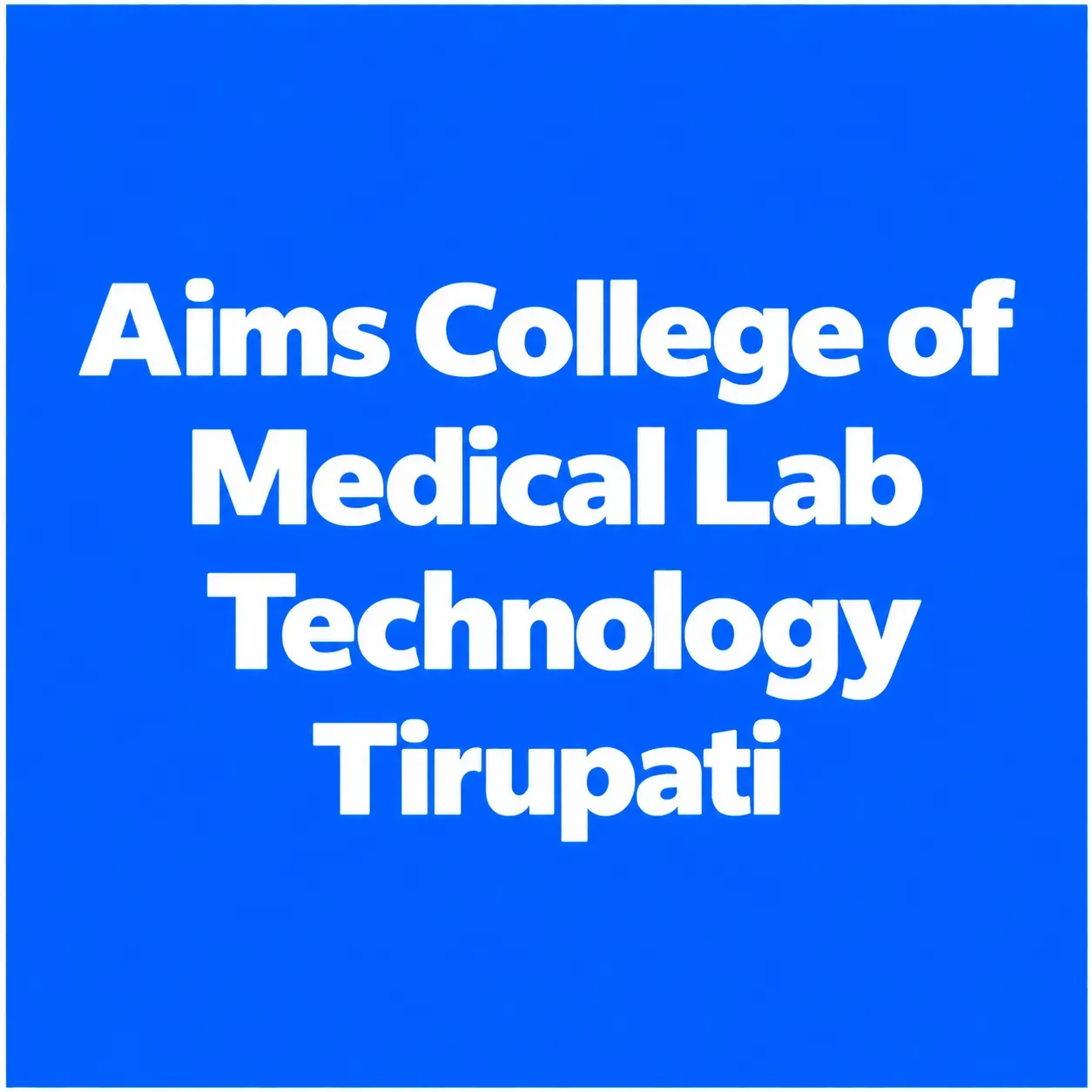 Aims College of Medical Lab Technology logo