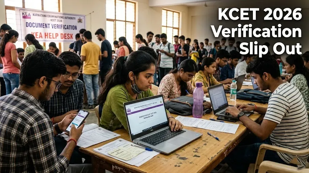 KCET 2026 verification slips released: Download from KEA official portal