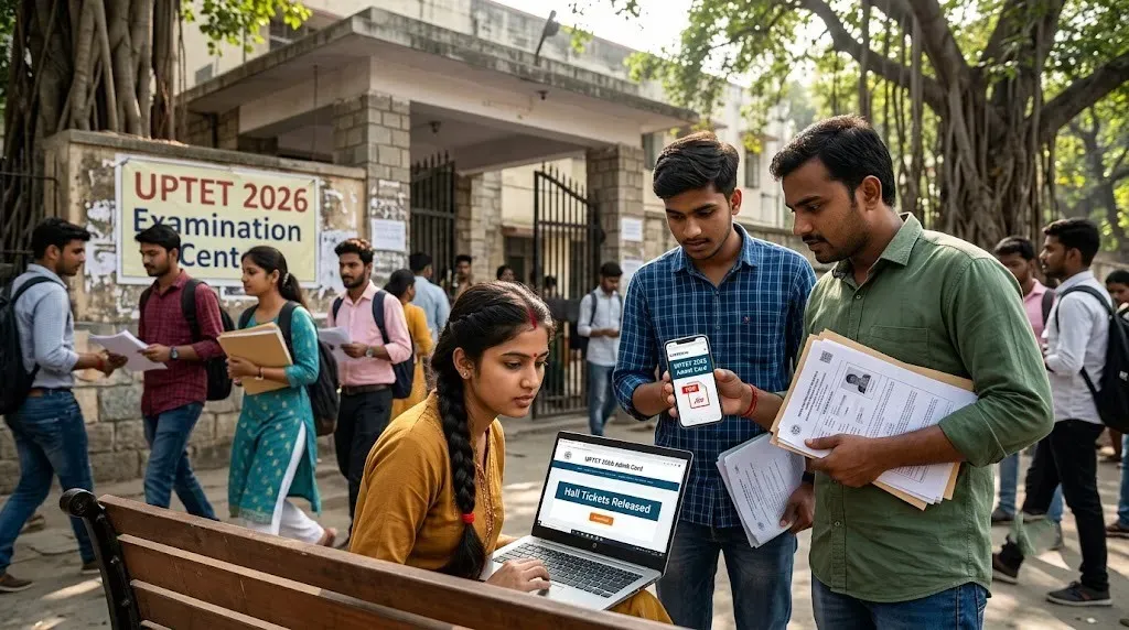 UPTET 2026 admit cards released: Candidates can download teacher exam hall tickets online