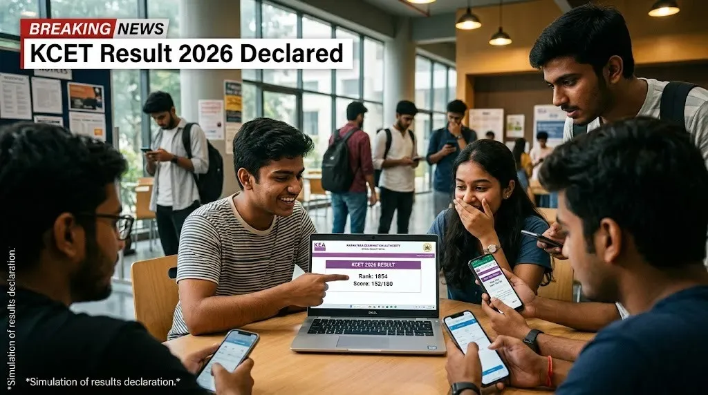 KCET Result 2026 Declared; Direct Scorecard Download Link and Step-by-Step Process to Check Marks Online