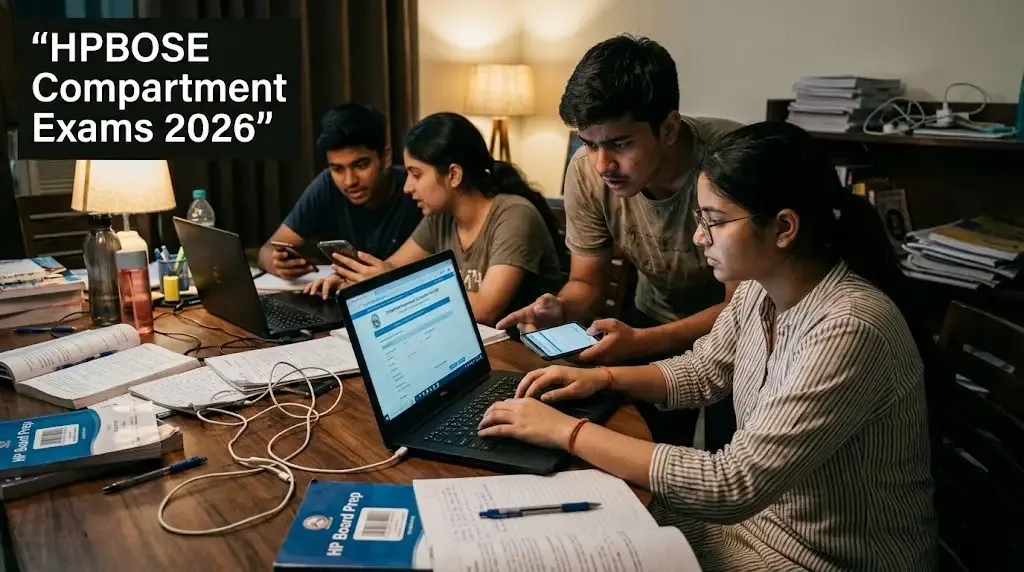 HPBOSE Opens 2026 Compartment Exam Application Window for Class 10 and 12 Students