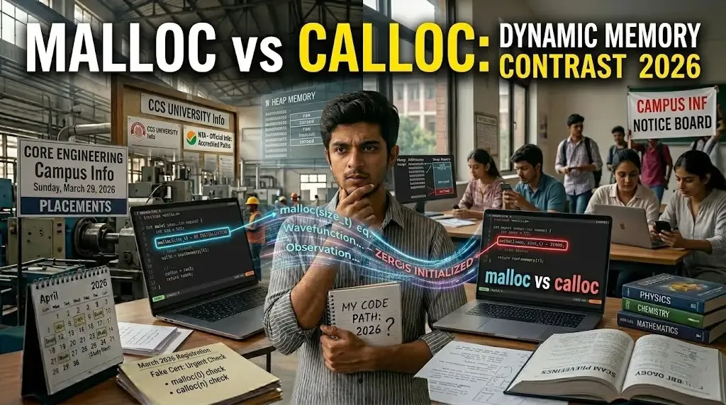 Dynamic Memory Allocation in C (malloc, calloc): Explained with Programs