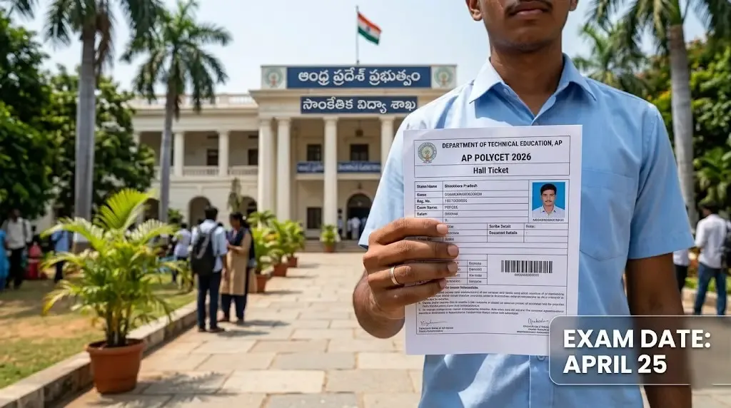 AP POLYCET 2026 Hall Ticket Released: Download Link at polycetap.ap.gov.in; Exam on April 25