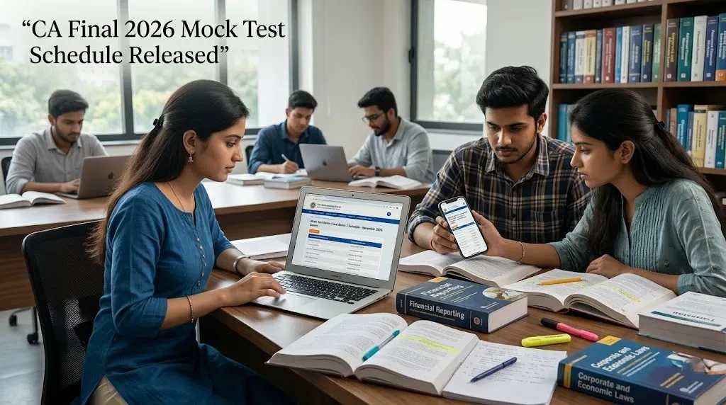 ICAI CA 2026 Mock Test Series 1, 2 schedule released: Check exam dates