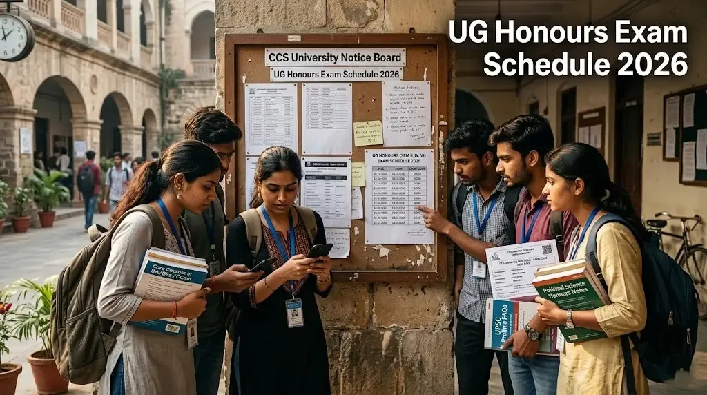 CCSU UG Honours Exam Schedule June 2026 Released for BA, BCom and BSc Courses