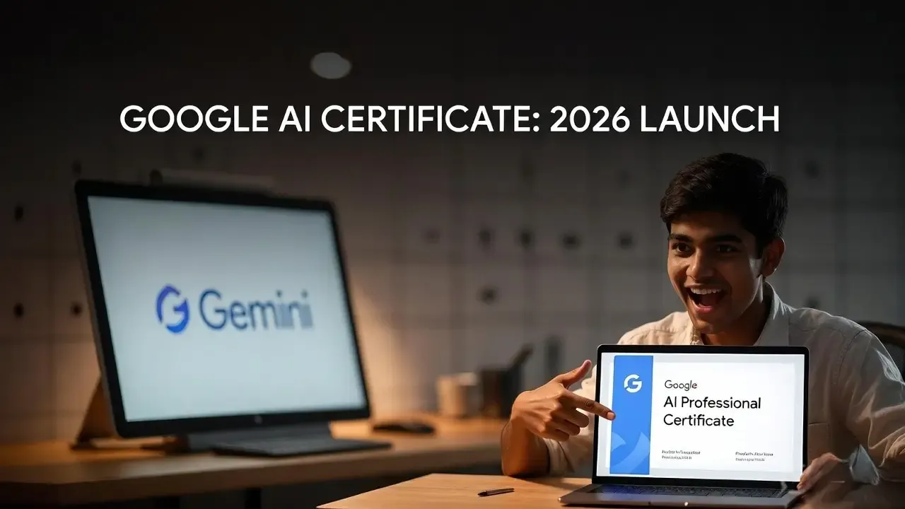 Google Launches New AI Career Certificate 2026: A Game-Changer for Students and Freshers