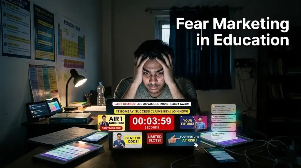 How EdTech Companies Use Fear Marketing During Result Season