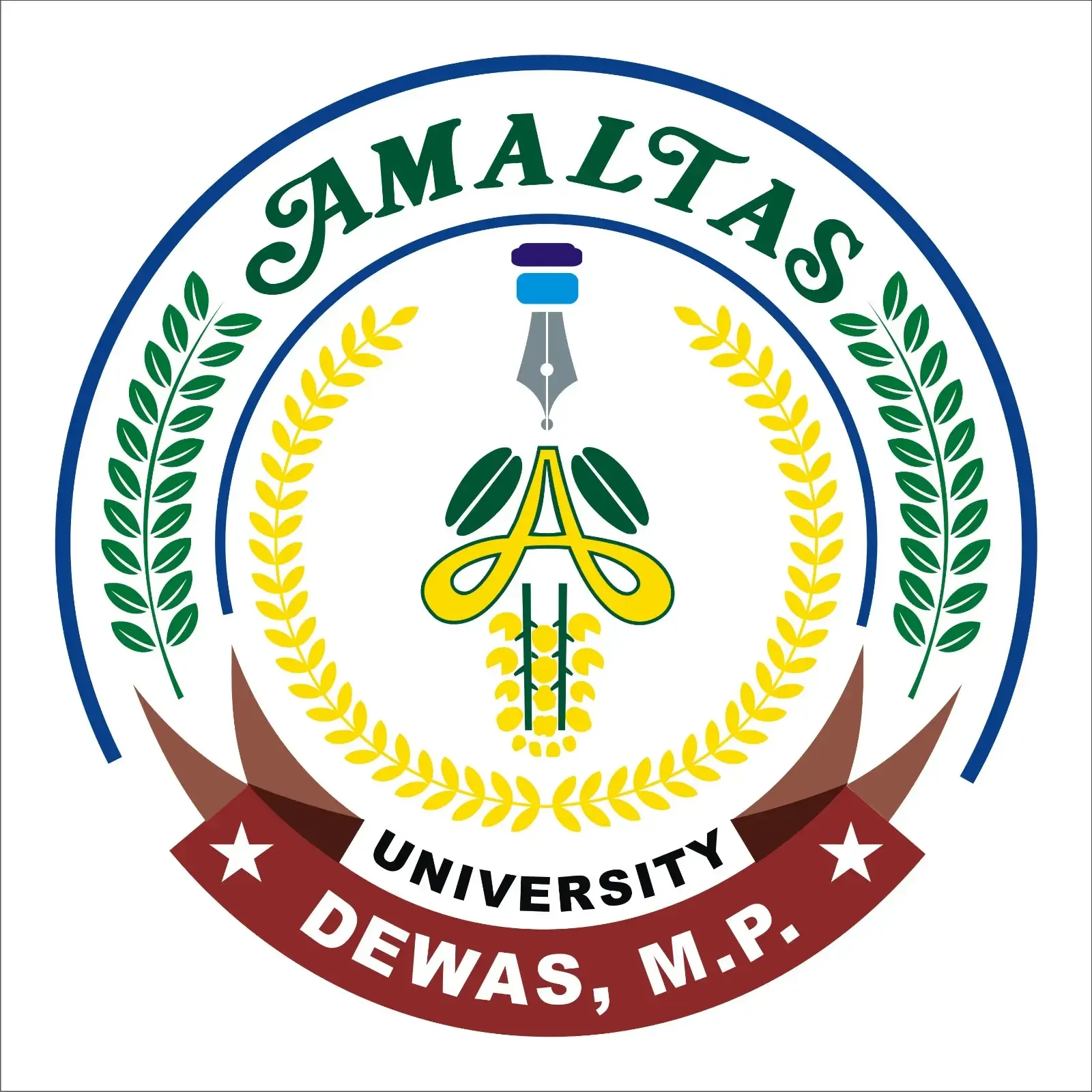 Amaltas University logo