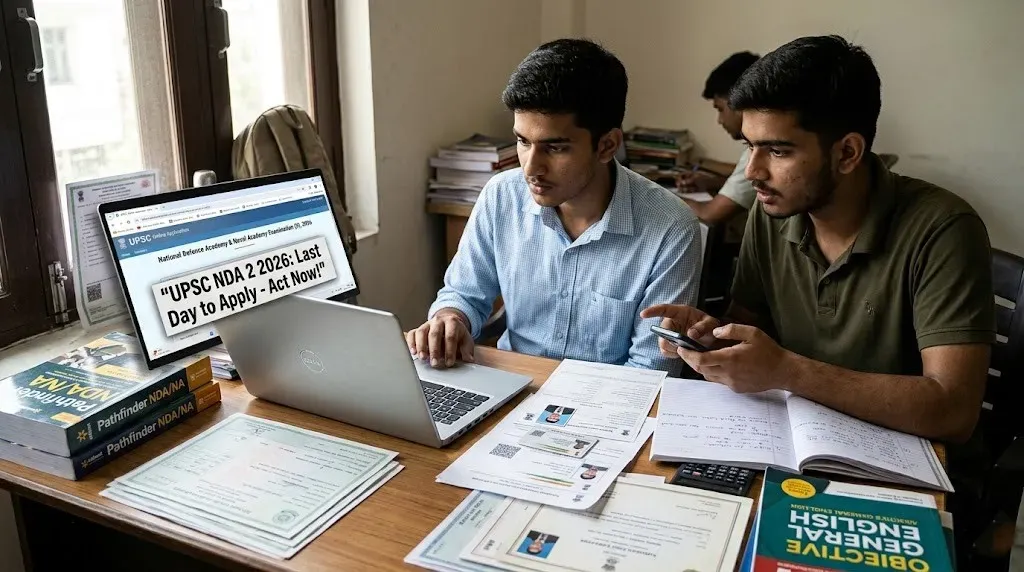 UPSC NDA 2 2026 application window closes today; last chance for eligible candidates to apply online