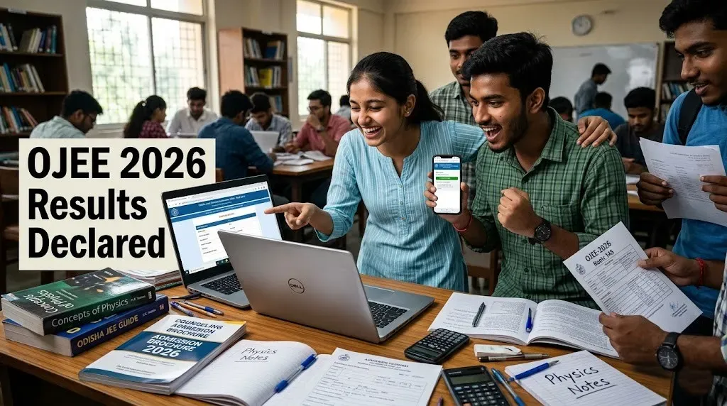 OJEE 2026 results declared; stream-wise toppers list and rank holders announced