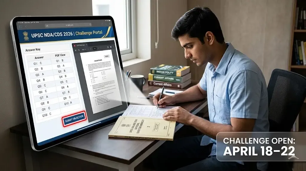 UPSC Releases NDA & CDS 2026 Provisional Answer Keys; Objection Window Open Till April 22