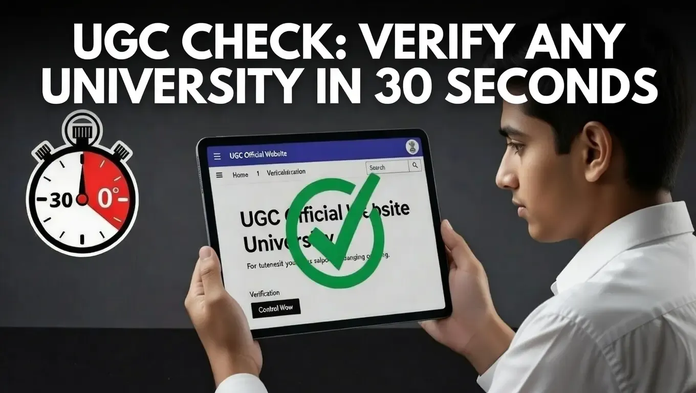 UGC Recognition Check 2026: The 30-Second Viral Checklist to Verify Your University