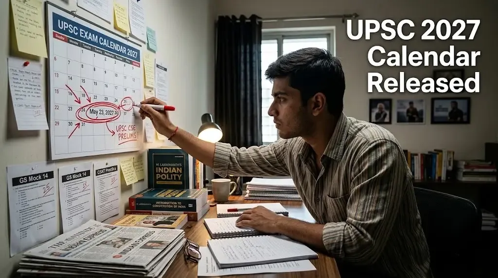 UPSC Releases 2027 Exam Calendar: Civil Services Prelims Scheduled for May 23