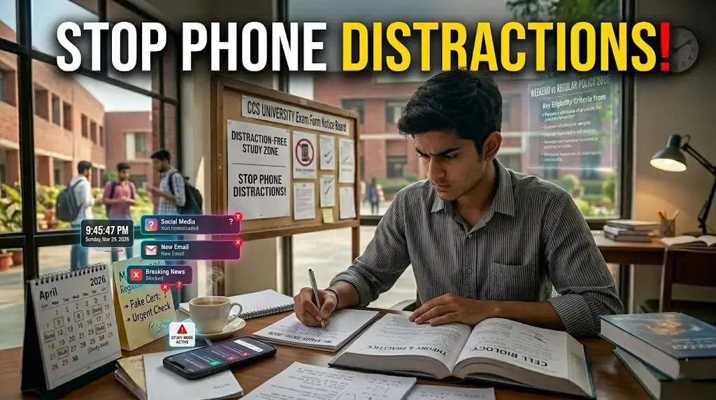 How to Avoid Distractions While Studying on Phone (2026 Real Tips That Actually Work)