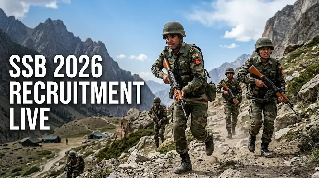 SSB Recruitment 2026: Apply Online for 1,194 Constable, HC, ASI, and SI Posts