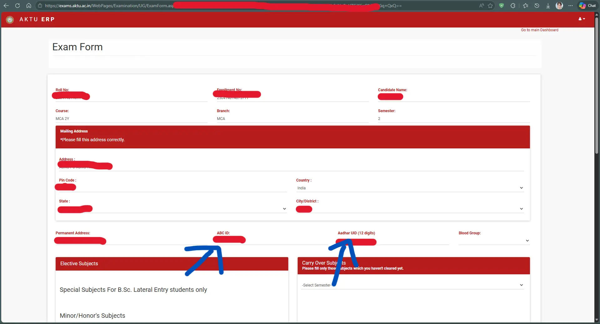 ABC ID form
