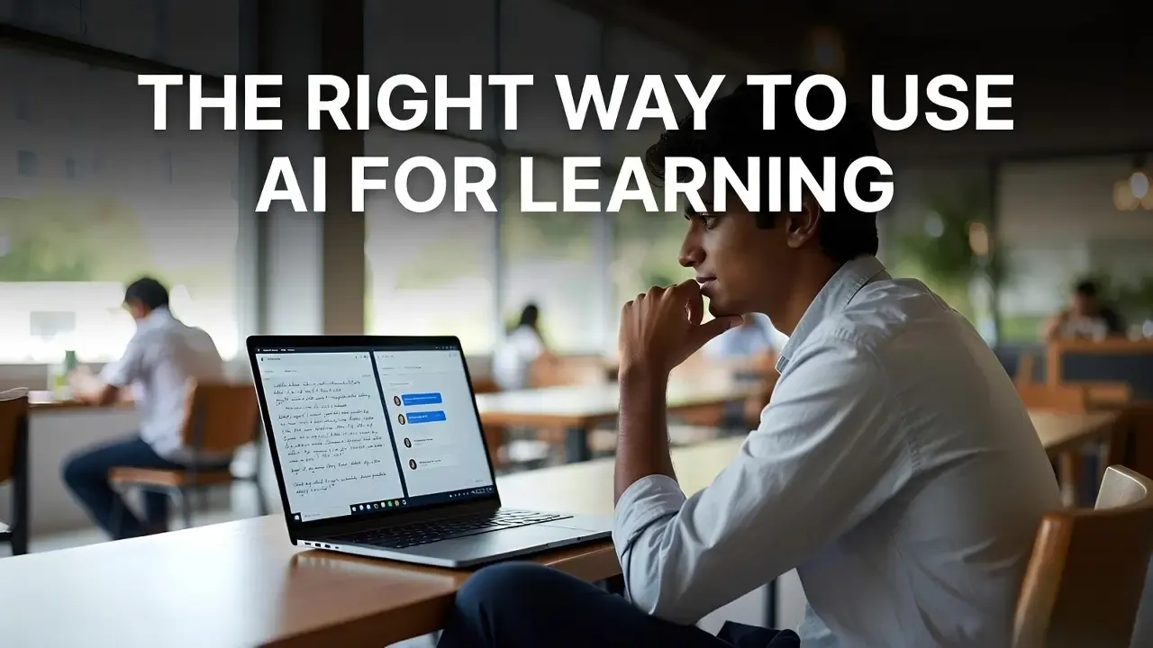 Don't Let AI Do Everything: The Right Way Students Should Use AI for Learning
