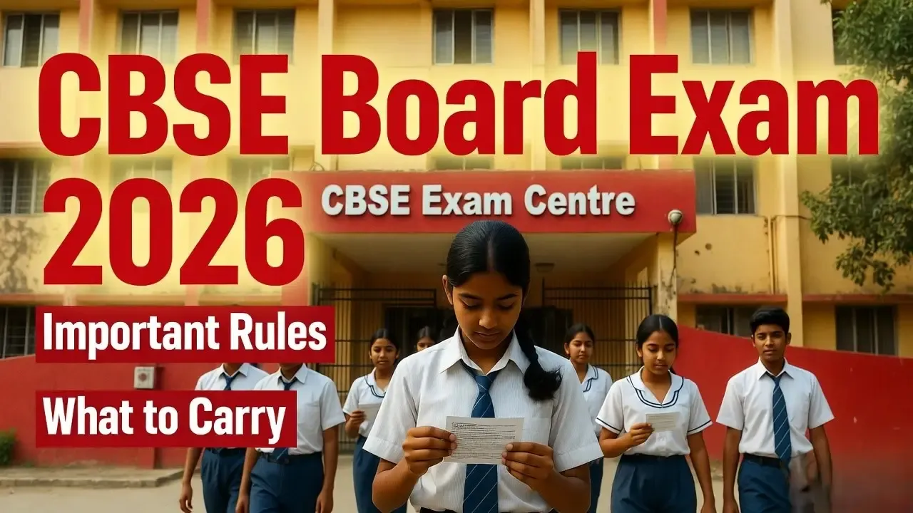 CBSE Board Exam 2026: Class 10 & 12 Exams Started from 17 February – Important Rules Students Must Know