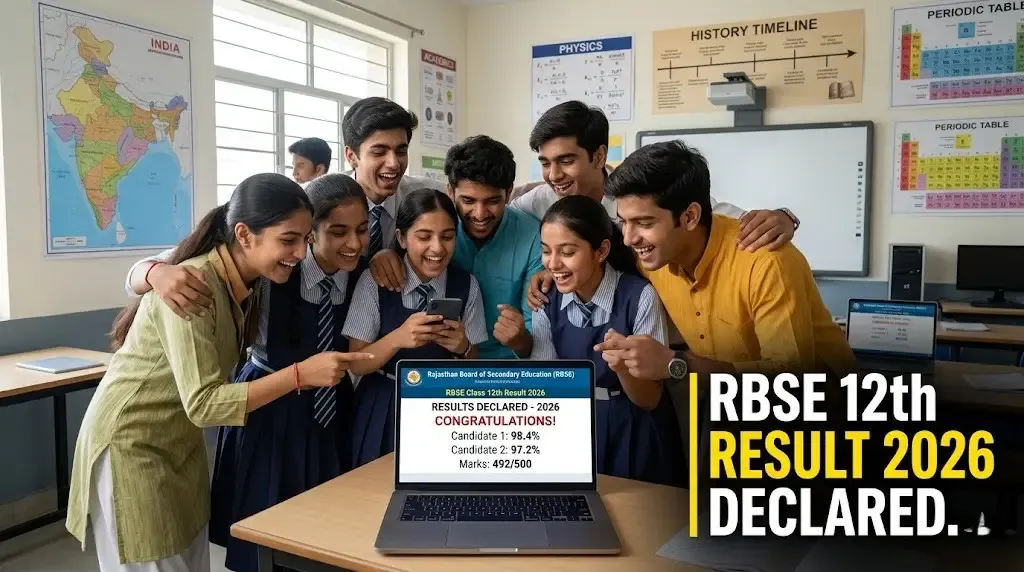RBSE Rajasthan Board Class 12th Result 2026 Declared: Science, Commerce, and Arts Scores Out