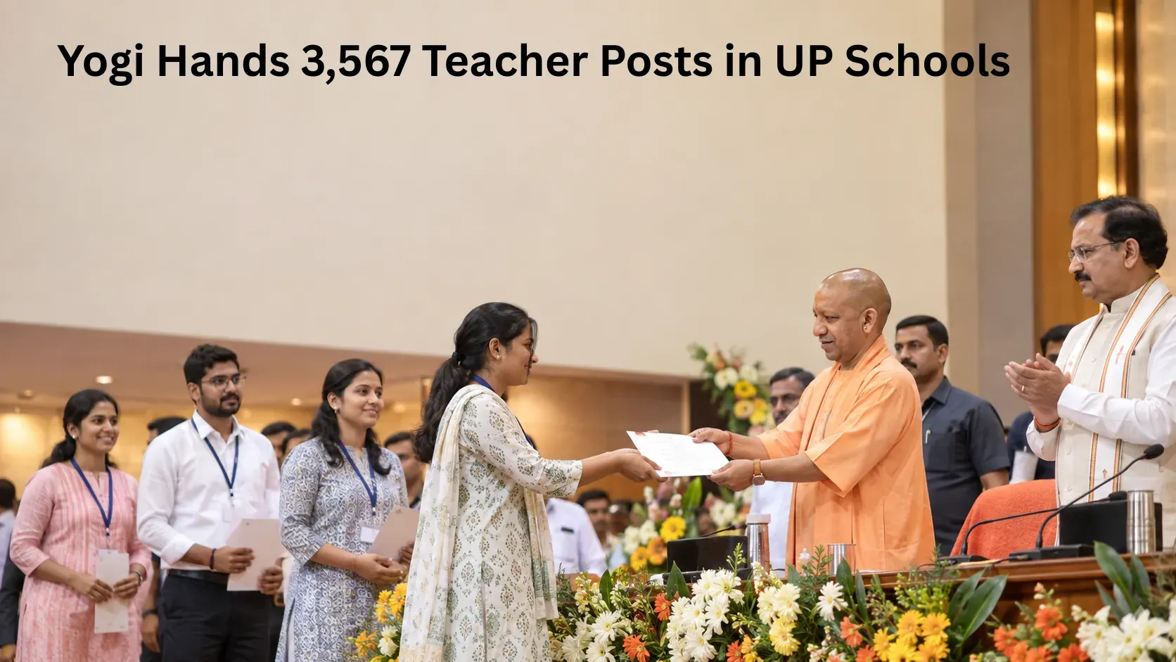 CM Yogi Distributes Appointment Letters to 3,567 Secondary School Educators in Lucknow