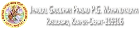 Jhaulal Gajodhar Prasad Mahavidyalaya logo