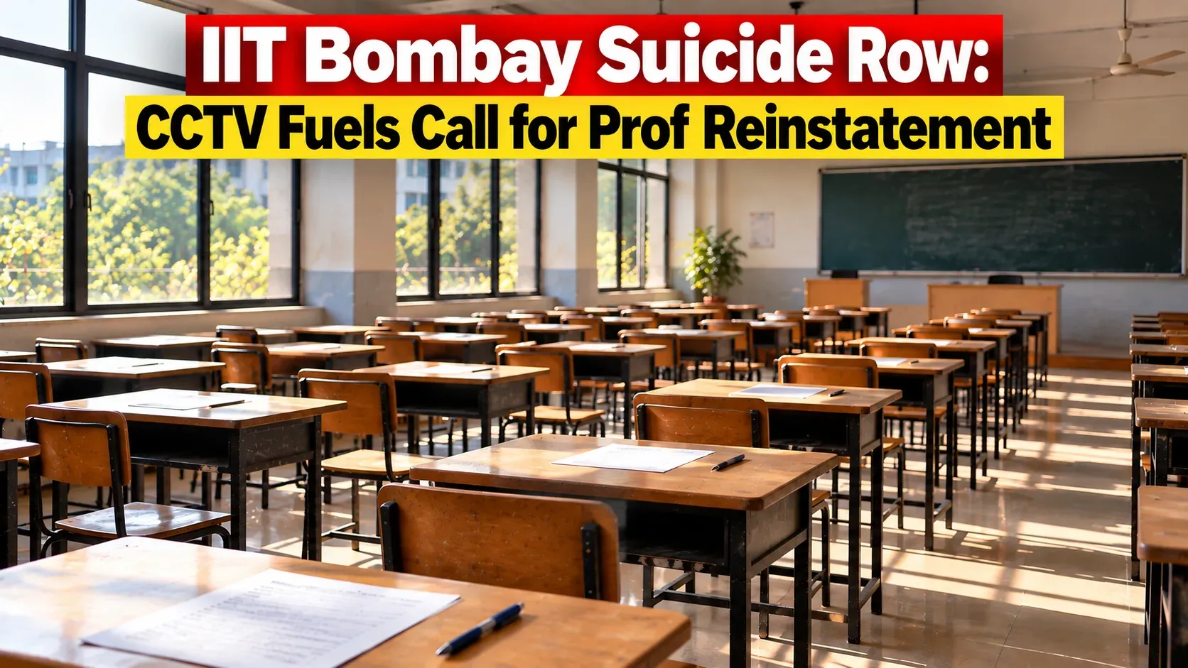 CCTV Footage Emerges in IIT Bombay Student Death Case as Calls Grow for Professor’s Reinstatement