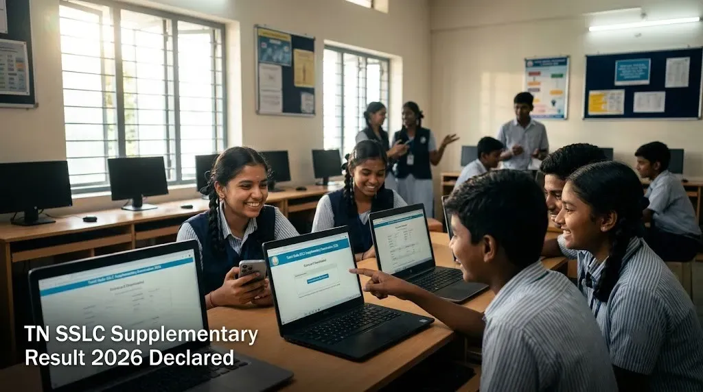 TN SSLC Supplementary Result 2026 declared: Check scorecard download process and official website