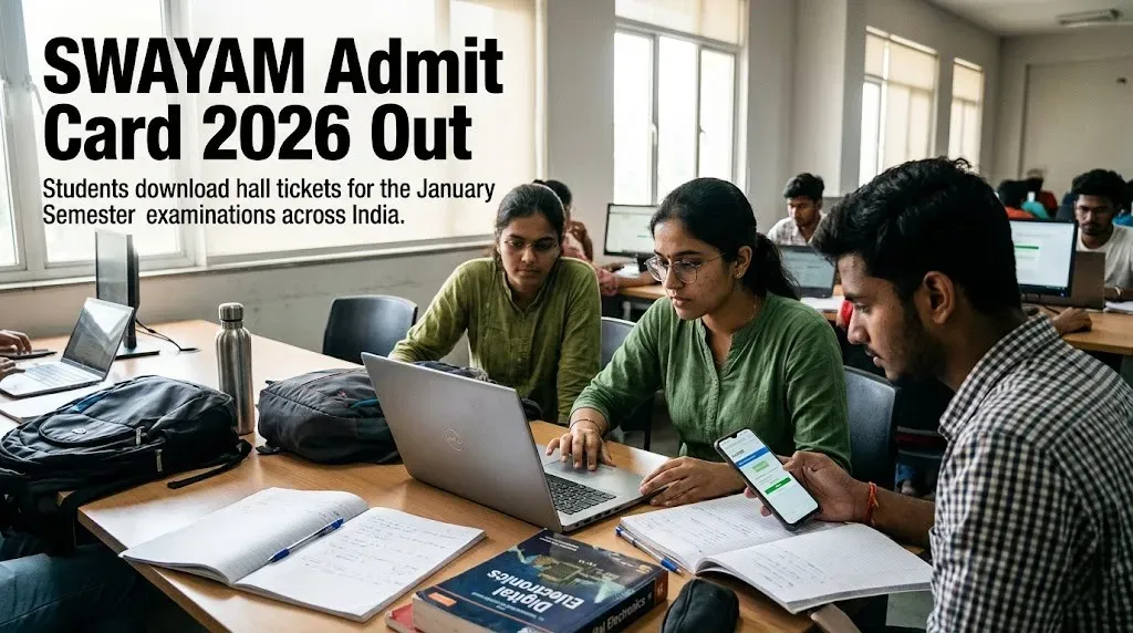 SWAYAM January Semester 2026 admit cards released: Download hall tickets from the official portal