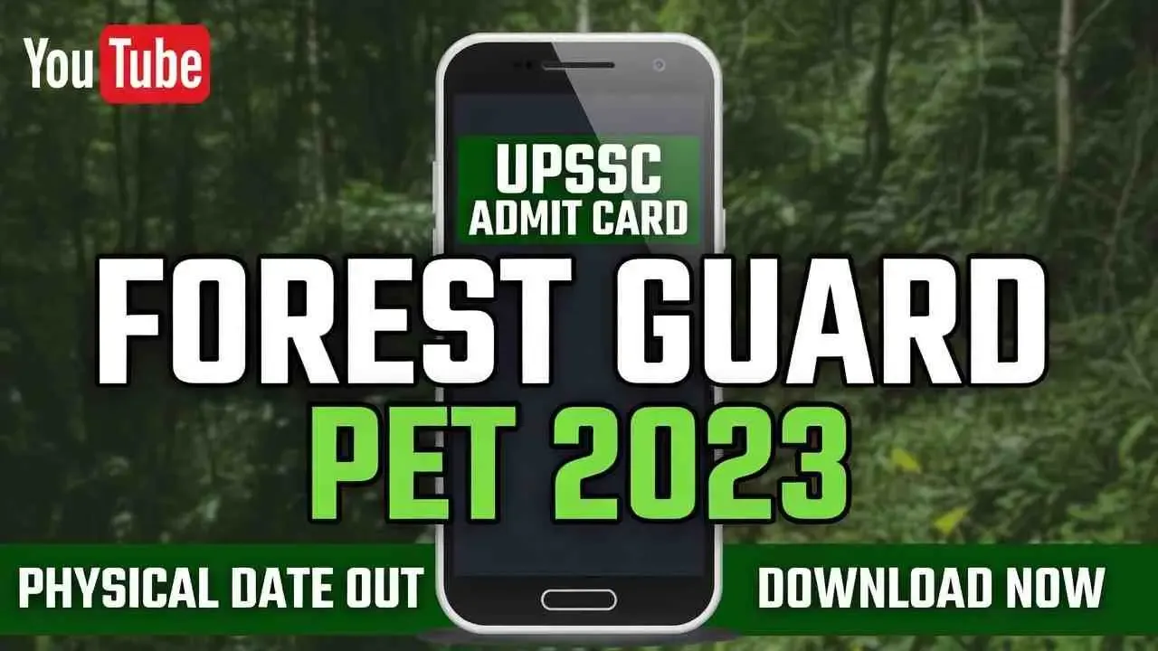UPSSSC Forest Guard 2023 PET Admit Card Download: Check Physical Date & Status
