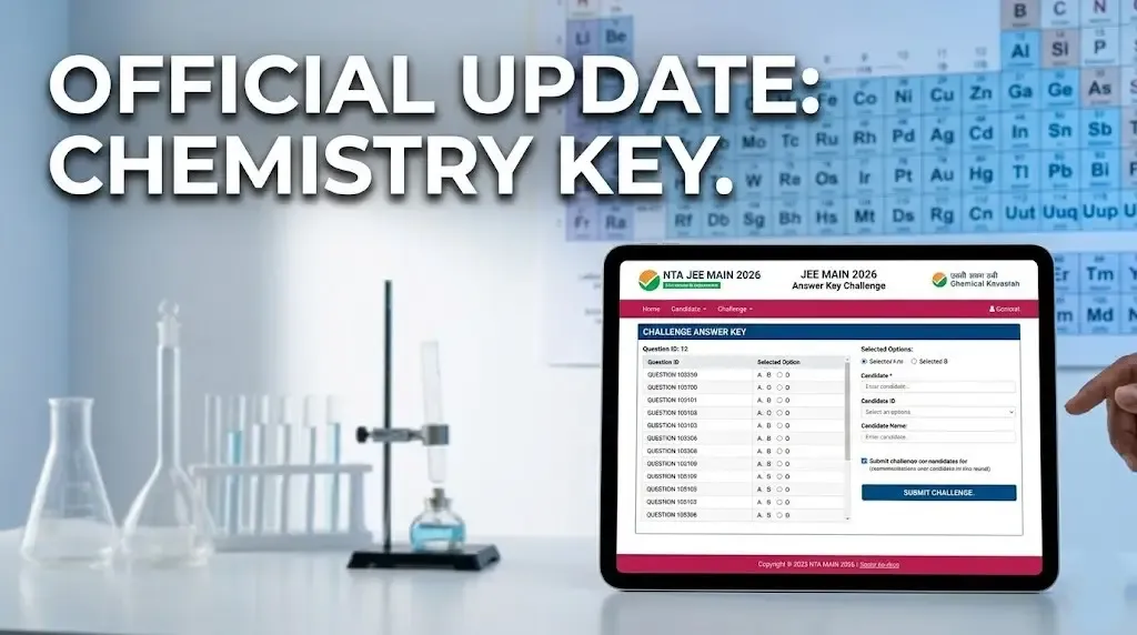 JEE Main 2026 Session 2: NTA Responds to Chemistry Answer Key Discrepancies