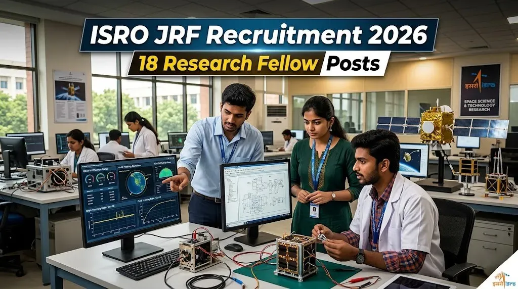 ISRO Invites Applications for 18 Junior Research Fellow Posts in Space Science and Engineering