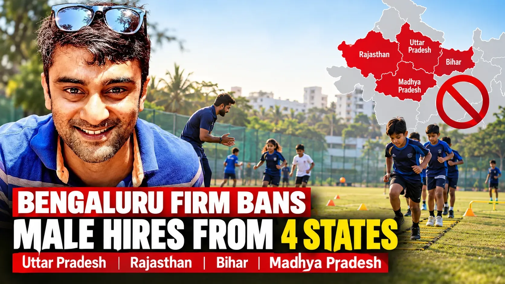 Sports Company in Bengaluru Will Not Hire Men from Four States Following Staff Complaint