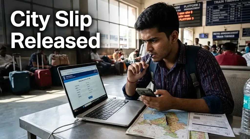 RRB NTPC UG 2025 CBT 1 City Intimation Slip Released: Admit Cards Next, Check Exam Dates