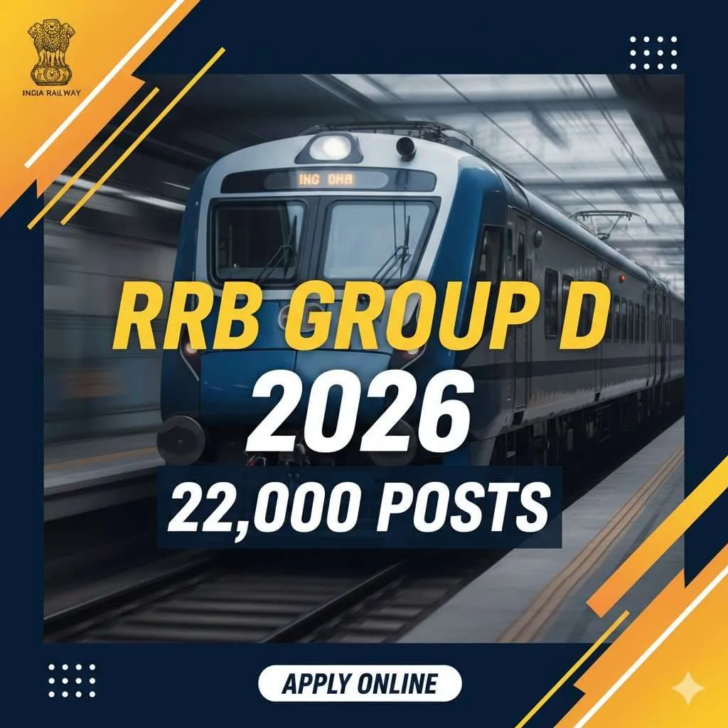 Railway RRB Group D Recruitment 2026 Online Form