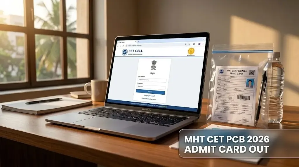 MHT CET PCB Admit Card 2026 Released: Exams to Begin from April 21