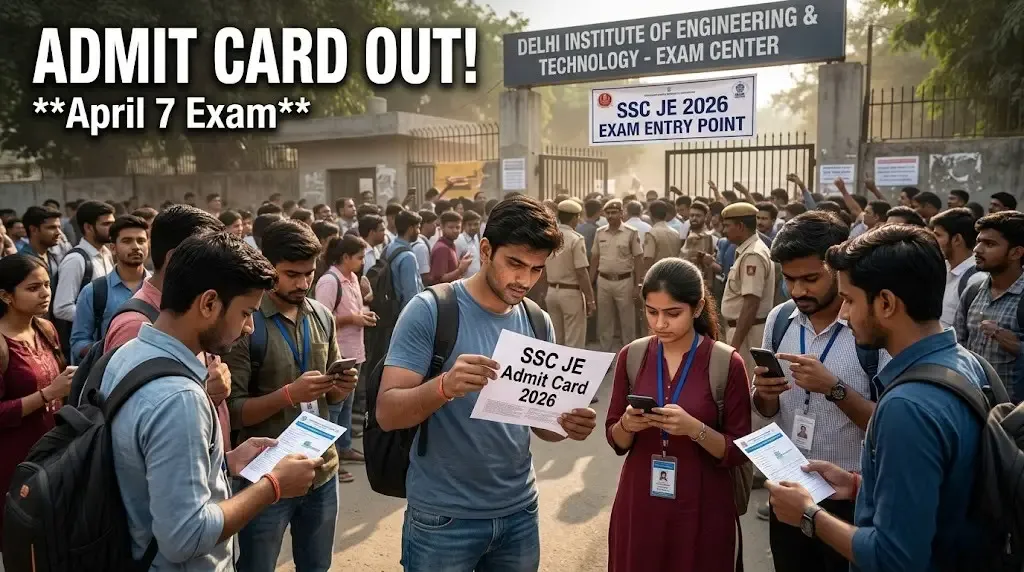 SSC Junior Engineer Tier 2 Admit Card 2026: Hall Tickets for April 7 Exam