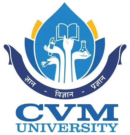 The Charutar Vidya Mandal (CVM) University logo