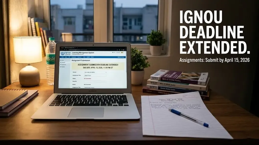 IGNOU Extends Assignment Submission Deadline for GOAL & EVBB June 2026 TEE
