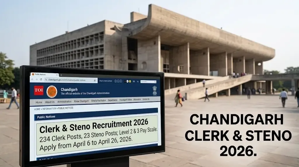 Chandigarh Administration Clerk & Steno Recruitment 2026: Apply Online for 257 Posts