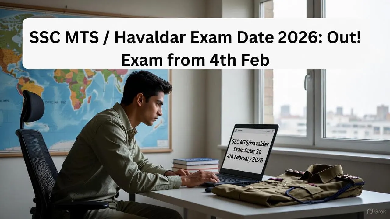 SSC MTS and Havaldar Exam Date 2026 Out
